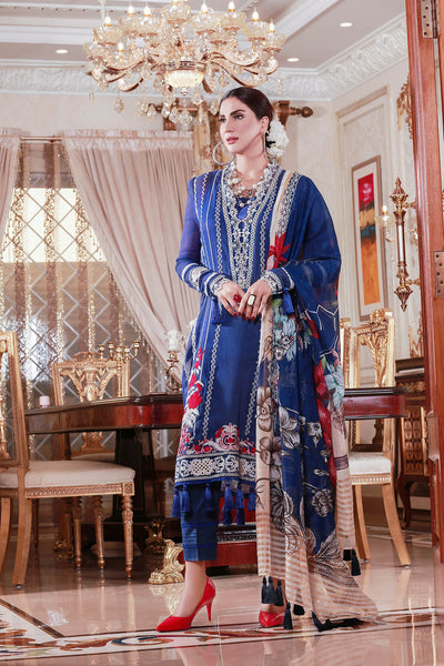 3 Piece - Embroidered Khaadi Net Unstitched
