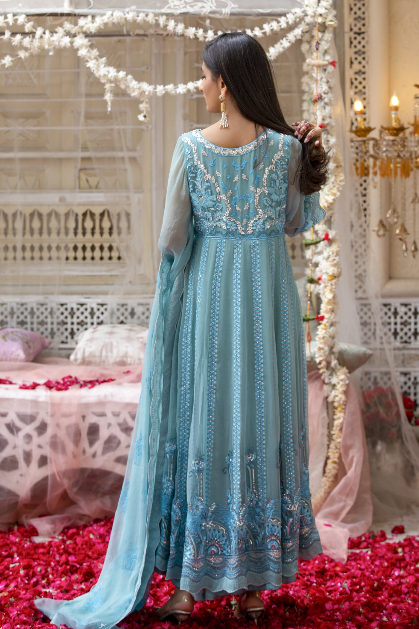 Embroidered Chiffon Stunning Dress
