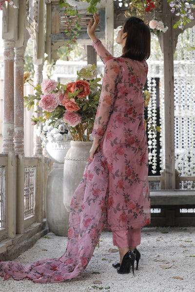 Pink Elegant 3 Piece Dress