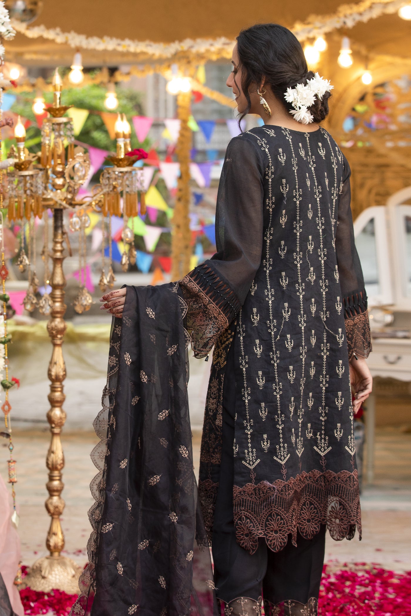 Classics Khadi Embroidered Dress