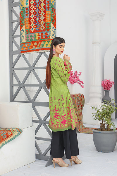 Embroidery Lawn Shirt- Stitched Lawn Shirt Multi Color- Back