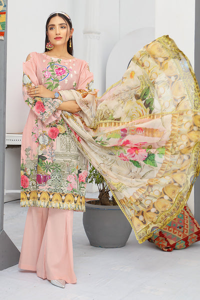 Embroidered Suit | Stitched Beautiful | 3PC Front